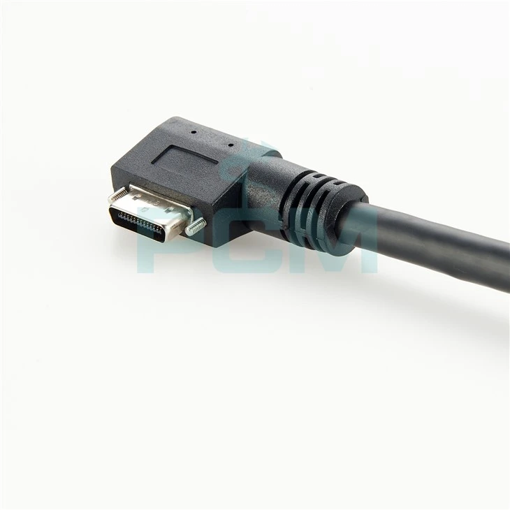 Angled Mini Camera Link PoCL SDR To SDR Cable