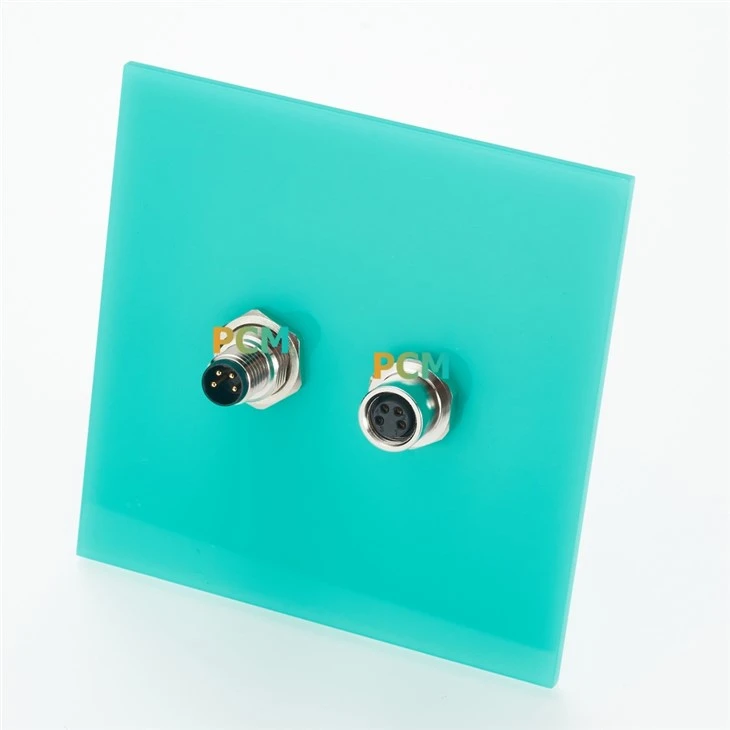 M8 4Pin Wall Feedthrough Panel Connector factory