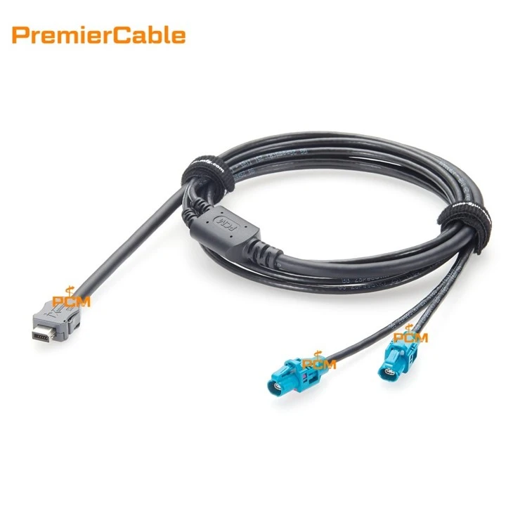 PCM-HD-0223 Industrial IX Plug to Dual H-MTD Female Automotive Ethernet Cable