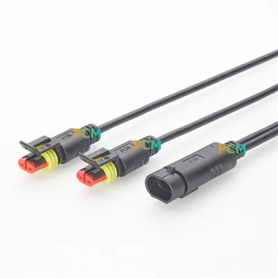 Cable divisor en Y impermeable de 2 vies AMP Superseal