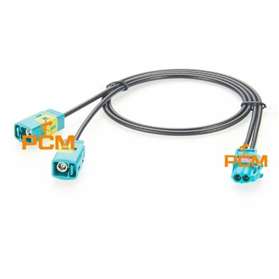 Automotive LVDS Cable HFM Mini Fakra 2-en-1 femella a Dual Fakra