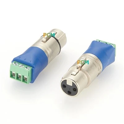 DMX XLR 3P a l'adaptador de blocs del terminal