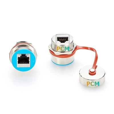 IP67 RJ45 Adaptador Ethernet Muntatge de xassís