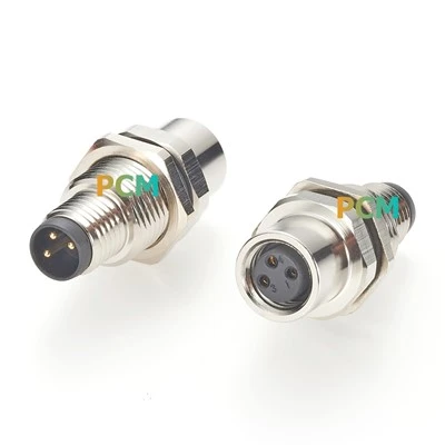 M8 3Conector d'alimentació del panell mascle a femella
