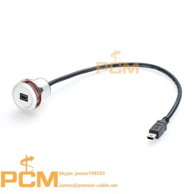 Cable de muntatge de panells Mini B rodó USB
