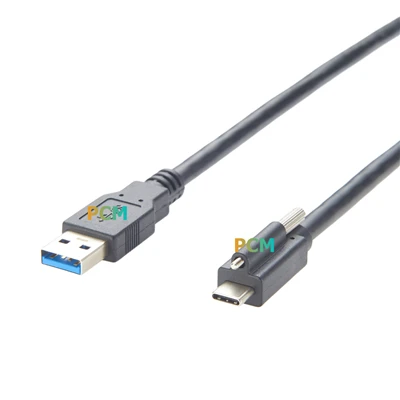 Cable USB 3.0 a USB C amb tancament d'un sol cargol