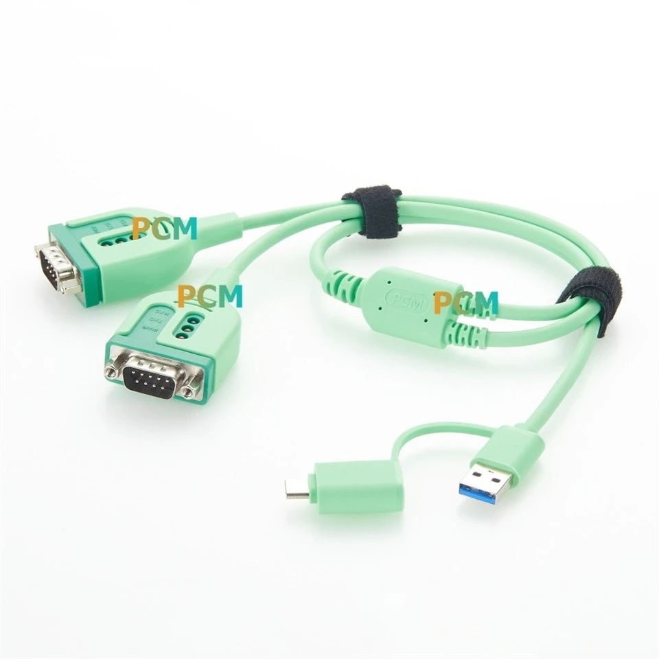 USB To Dual DB9 RS232 Serial Cable factory